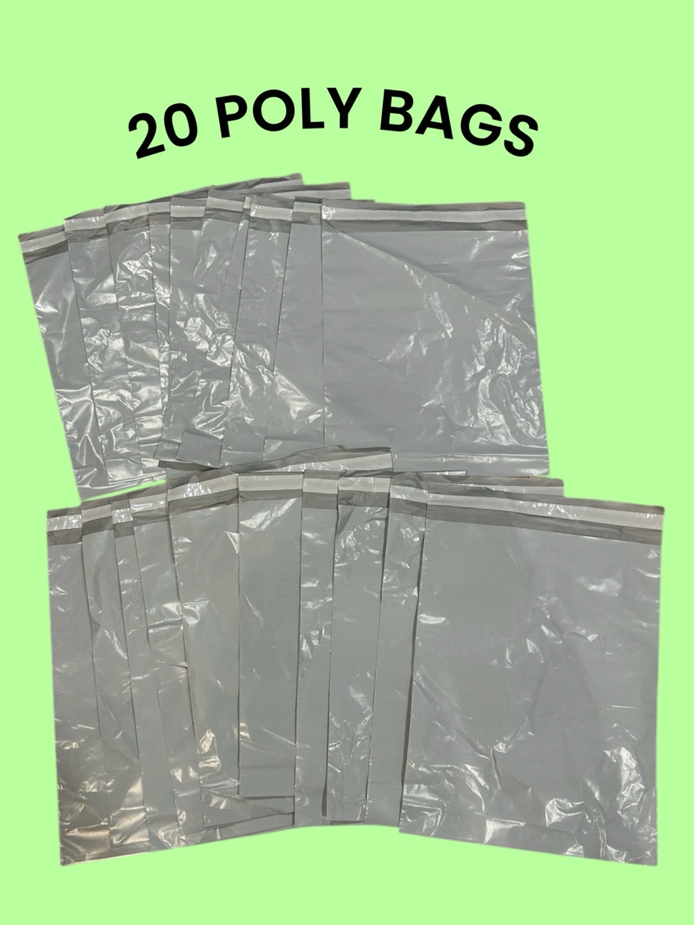 20 Poly Bags Shipping